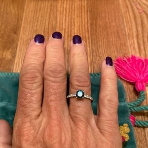 Stunning Blue colored diamond ring.